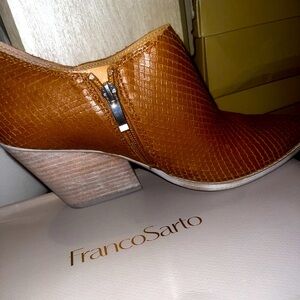 BRAND NEW! Never been worn FrancoSarto booties. Perfect heel height for everyday